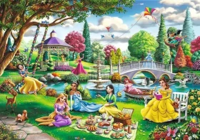 TREFL Puzzle Premium Plus Disney princezny: Piknik