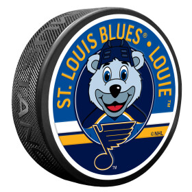 Mustang Puk St. Louis Blues NHL Louie Mascot Textured Puck