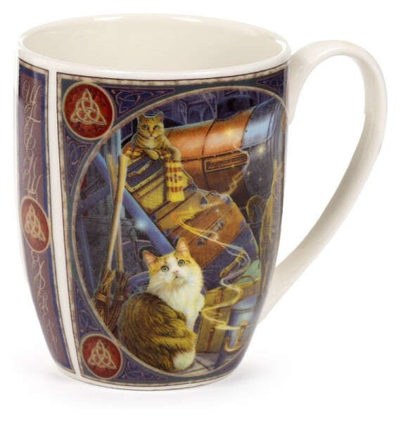 Porcelánový hrnek 300ml - Kočka: Cesta čarodějnic