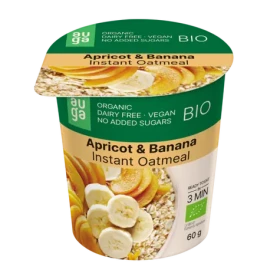 BIO Celozrnná ovesná kaše - Auga (meruňka banán, 60 g) (42139-3-60g-apricotbanana)