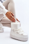 Dámské bílé zimní boty s vázáním Toolsa 41/42