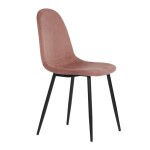 Jídelní židle, růžová, sametová látka, CT-971 PINK4