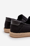 Pánské tenisky Espadrille s prýmkem, černý Fenen 41