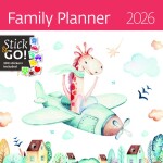 Nástěnný poznámkový kalendář 2026 Helma - Family Planner