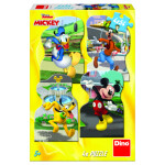 Puzzle Mickey ve městě 4x54 dílků