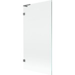 MEXEN/S - Lunar L vanová zástěna FIX 90 x 150, transparent, grafit metal 897L-090-000-95-00