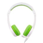 BuddyPhones School - zelená / Dětská sluchátka s mikrofonem / 3.5 mm jack / 1.4 m (BP-SCHOOLP-GREEN)