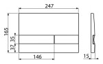 ALCADRAIN Renovmodul - předstěnový instalační systém s bílým/ chrom tlačítkem M1720-1 + WC MEXEN LENA ČERNÁ Rimless + SEDÁTKO AM115/1000 M1720-1 ME01