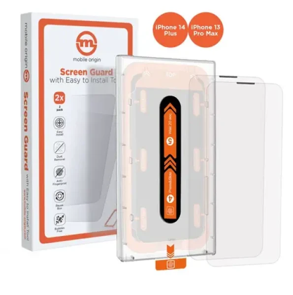 Mobile Origin Screen Guard ochranné sklo pro Apple iPhone 14 Plus/13 Pro Max s aplikátorem / 2 ks (SGA-i14Plus-2pk)