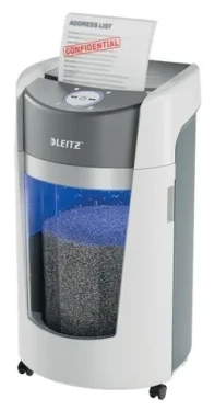 Leitz IQ OptiMax Office 550 bílá / Skartovač / DIN P-5 / Mikrořez 2x15 mm / 35 l (83600000)