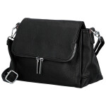 Stylová dámská koženková crossbody kabelka Kornelia, černá