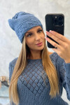 Dámská čepice Aniela K338 denim UNI
