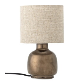 Bloomingville Stolní lampa Agni Bronze, hnědá barva, keramika