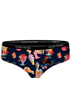 Dámské kalhotky hipster John Frank WJFD-H62 Tm. modrá XL