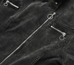 Černá dámská džínová oversize bunda