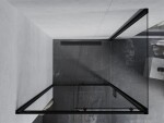 MEXEN/S - APIA sprchový kout 140x100, transparent, černá 840-140-100-70-00