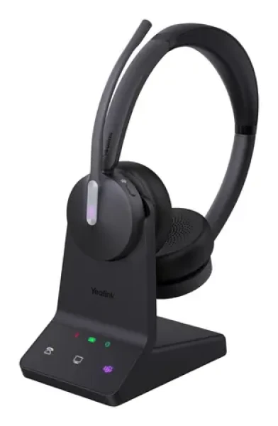 Yealink WH64 černá / Bezdrátová sluchátka s mikrofonem / DECT / Bluetooth 5.2 / USB-C / On-ear (1208674)