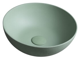 SAPHO - FORMIGO betonové umyvadlo na desku, Ø 39cm, zelená mat FG323