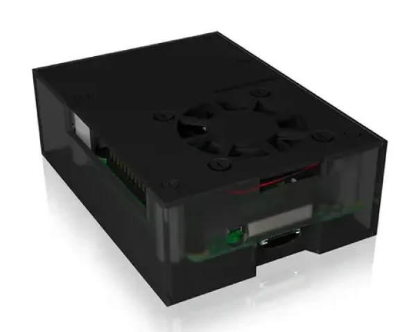 Icy Box IB-RP108 černá-antracid / Ochranné pouzdro pro Raspberry Pi 4 (IB-RP108)