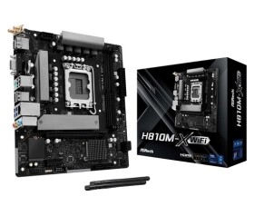 ASRock MB Sc LGA1851 H810M-X WIFI, Intel H810, 2xDDR5, 1xDP, 1xHDMI, 1xVGA, WiFi, mATX EDF_1883044