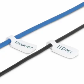 StarTech Označovače kabelů bílé / Označovač kabelů / 19 mm / 100 ks / -10 až 80 °C (CABLE-TAG-HLWH)