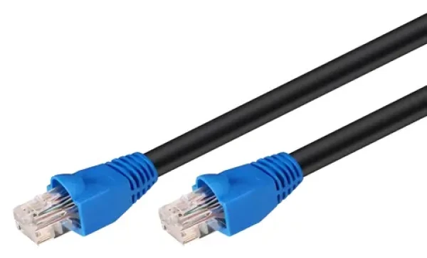 MicroConnect CAT6 U/UTP OUTDOOR 5m černá / Patch kabel (B-UTP605SOUT)