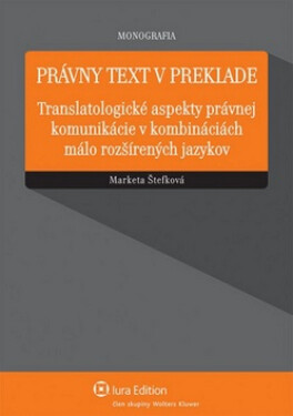 Právny text v preklade - Markéta Štefková