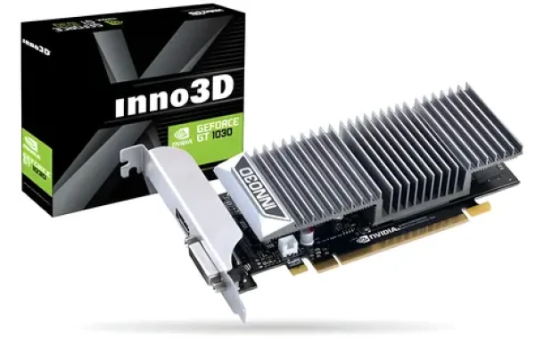Inno3D GeForce GT 1030 2GB / GT1030 1227-1468MHz / 2GB GDDR5 6000MHz / 64bit / DVI-D + HDMI / pasivní (N1030-1SDV-E5BL)