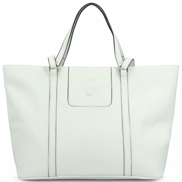 Elegantní dámská kožená kabelka na rameno Katana Zafiris, bílá