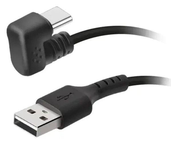 SBS černá / Kabel USB-C na USB-A / 180° konektor / 10W / 1,8 m