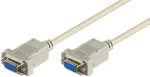 MicroConnect sériový kabel RS-232, D-SUB 9-pin (F) - D-SUB 9-pin (F) 2m bílá (SCSENN2)
