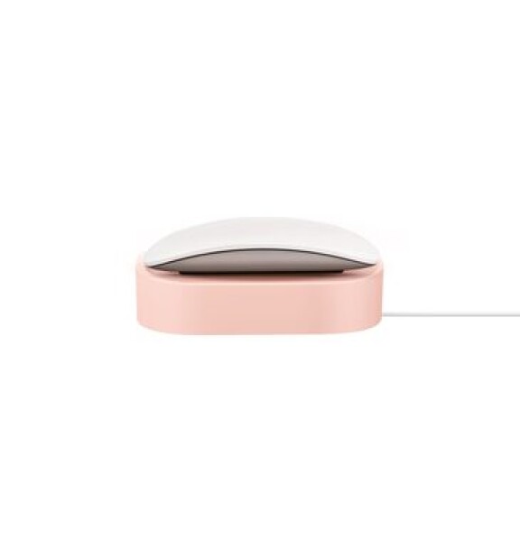 UNIQ Nova stojan pro nabíjení Apple Magic Mouse růžový (8886463684931)