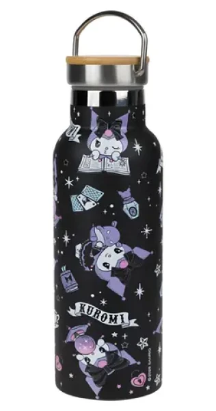 BAAGL Termoláhev s bambusovým víčkem Kuromi Fortune Dream / Termoláhev / 500 ml / nerezová ocel