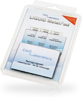 Coollaboratory Liquid MetalPad - 3xCPU + čistící sada / 38 x 38 mm / 3 Ks (MetalPad 3xCPU 1xRS)