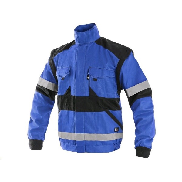 CXS Montérková bunda LUXY BRIGHT reflexní pánská modro-černá 54 modro-černá