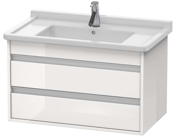 DURAVIT - Ketho Umyvadlová skříňka 48x80x46 cm, 2 zásuvky, lesklá bílá KT664402222