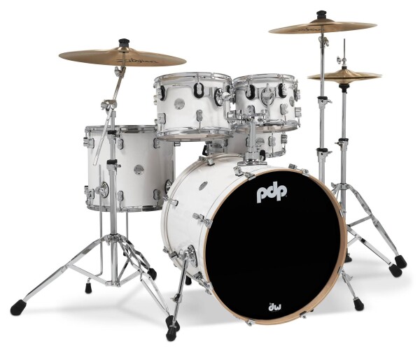 PDP Concept Maple 5 Piece Set Pearlescent White Laquer