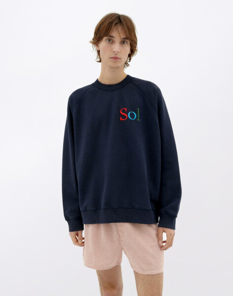 Thinking MU Sweatshirt Navy Sun Type Pepe NAVY S