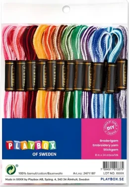 PLAYBOX Bavlnky duhové
