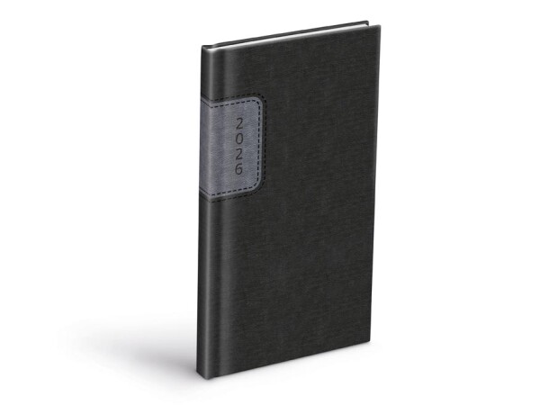 Týdenní diář 2026 MFP T806 kapesní - PU gray/dark gray
