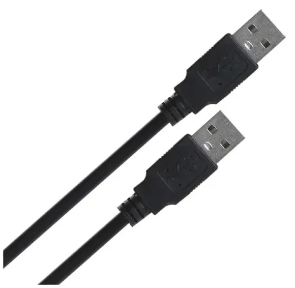 LANBERG CA-USBA-20CU-0010-BK černá / Kabel USB-A na USB-A / USB 2.0 / 1 m (CA-USBA-20CU-0010-BK)