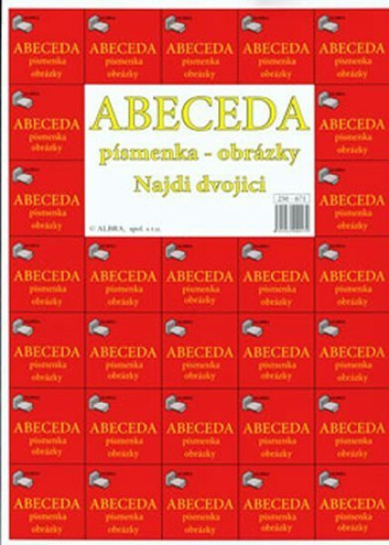 Abeceda písmenka-obrázky - Najdi dvojici (výuková brožura obrazová)