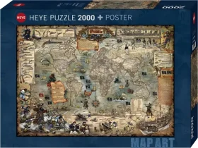 HEYE Puzzle Map Art: Svět pirátů