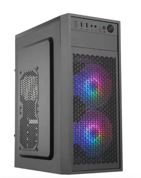 EUROCASE ML N6-530B černá / Skříň / ATX / 2x USB-A 3.0 / 2x 120mm ARGB fan / bez zdroje (P001039859535)