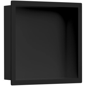 CERANO - Zápustná polička/nika s okrajem do obkladu - černá matná - 30x30x10 CER-417458