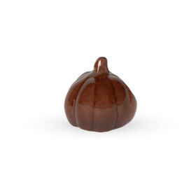 Storefactory Podzimní dekorace dýně Tranebo Brown Small, hnědá barva, keramika