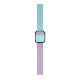 Moft Snap Duo Peony/Aqua / Řemínek / Oboustranný silikonový / Pro Apple Watch 1-11/SE/SE 2/SE 3 (38-42 mm) (MD025-1-42-PNPPAQGN)