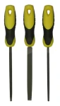 Stanley 0-22-445 / 3-dílná sada pilníků 150mm / (plochý sek 1 / kulatý sek 2 / tříhranný sek 1) (0-22-445)