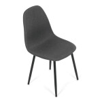 Jídelní židle, šedá, látka, CT-V2972 GREY2