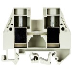 Weidmüller Z-series, Feed-through terminal, Rated cross-section: 2,5 mm², Tension clamp connection, Wemid, Dark Beige, ZDU 2.5 1608510000-100 100 ks